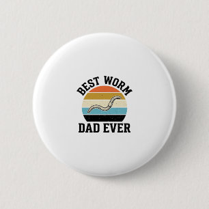 Best Worm Dad Ever Vintage Worm Shirt Design_1 6 Cm Round Badge