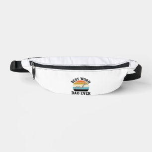 Best Worm Dad Ever Vintage Worm Shirt Design_1 Bum Bags