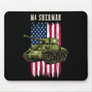 Best Ww2 Tank M4 Sherman A Wwii Army Tank For Mili Mouse Mat