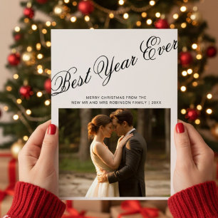 Best Year Ever Cosy Couple Christmas Card