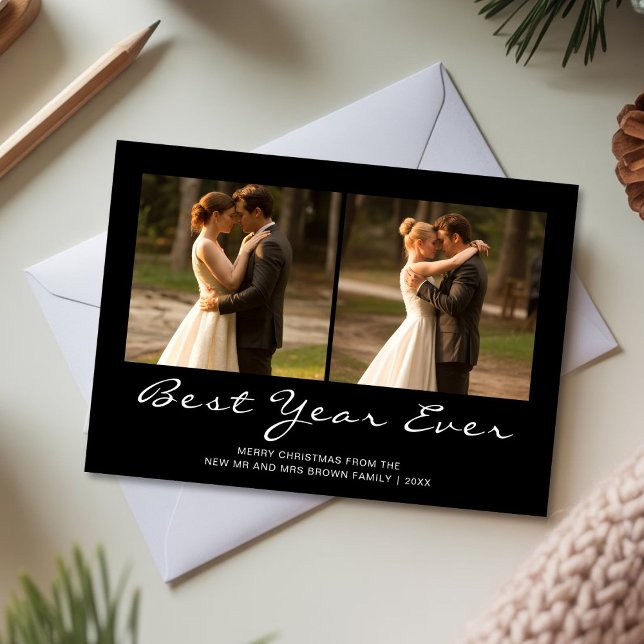 Best Year Ever Cosy Couple Christmas Card (Creator Uploaded)