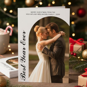 Best Year Ever Cosy Couple Christmas Card