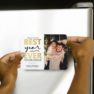 Best Year Ever   Happy New Year Photo Magnet