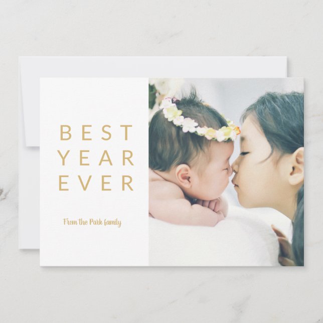 Best Year Ever Holiday Photo Cards (Front)