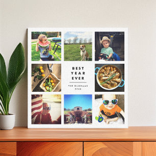 Best Year Ever Instagram Photo Collage Canvas Print