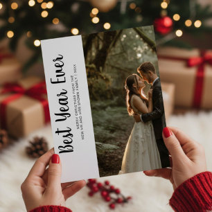 Best Year Ever Romantic Holiday Couple Card