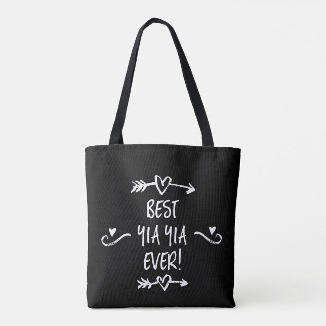 Best Yia Yia Ever Tote Bag (Back)