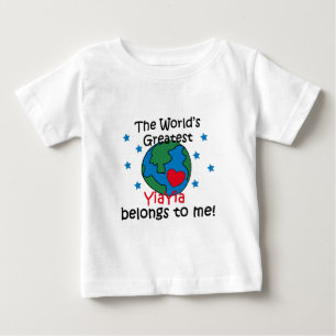Best YiaYia Belongs to me Baby T-Shirt
