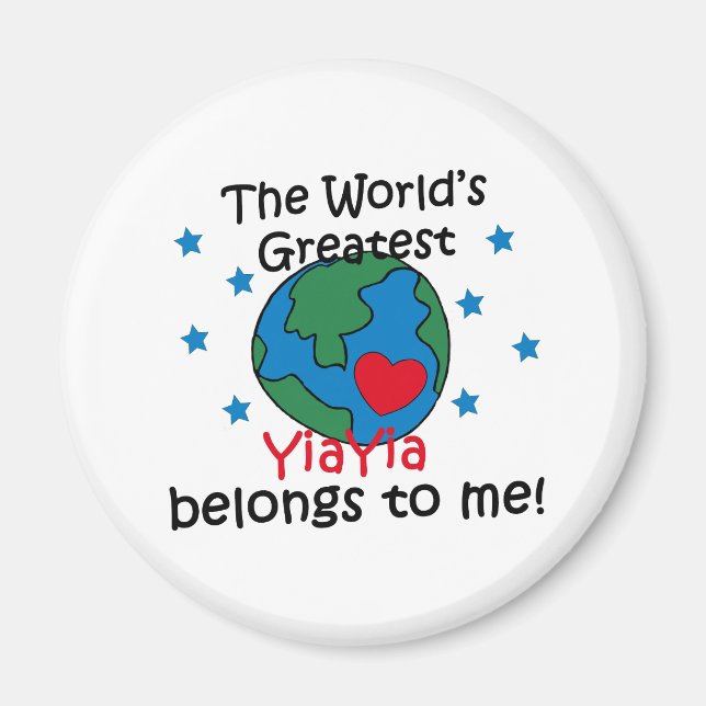 Best YiaYia Belongs to me Magnet (Front)
