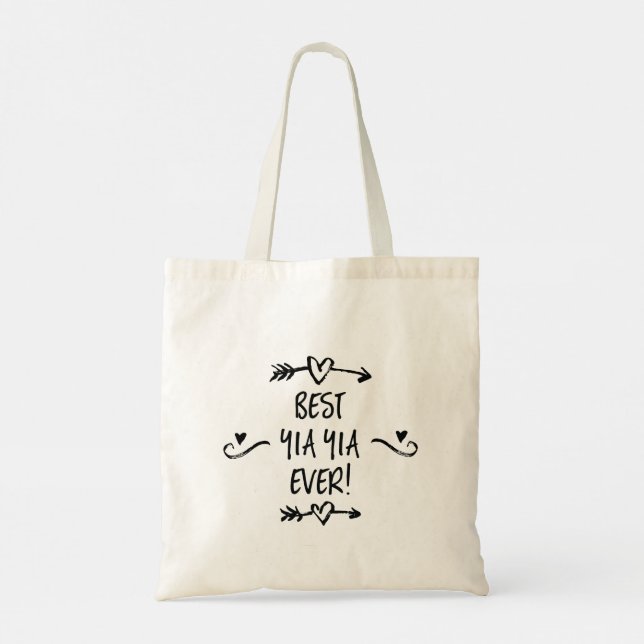 Best YiaYia Ever Tote Bag (Back)