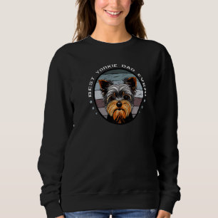 Best Yorkie Dad Ever Vintage Yorkshire Terrier Sweatshirt