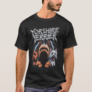 Best Yorkshire Terrier Dog Dad Heavy Metal Dog Mum T-Shirt