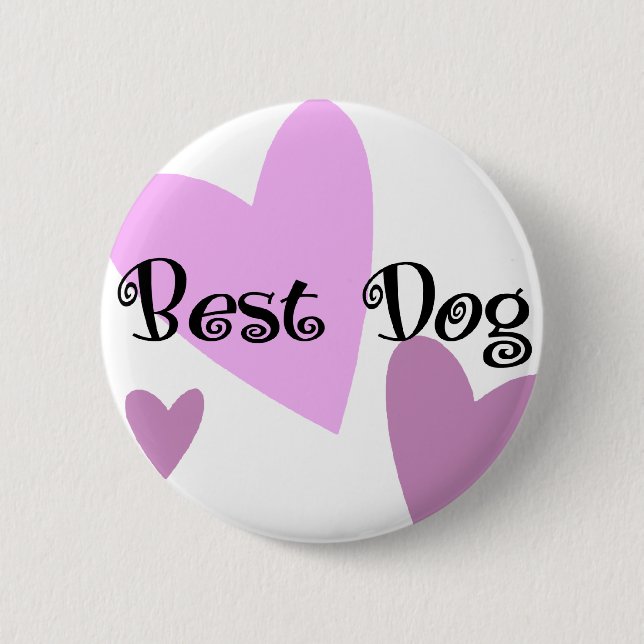 Bestdog 6 Cm Round Badge (Front)