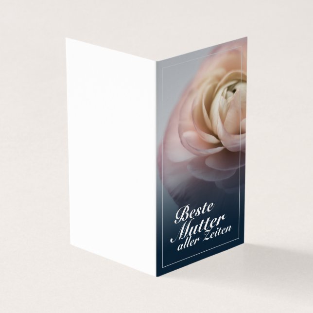 Beste Mutter aller Zeiten mit großer rosa Rose (Outside)