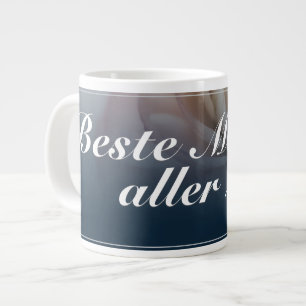 Beste Mutter aller Zeiten mit großer rosa Rose Large Coffee Mug
