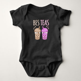 Besteas Bubble Boba Kawaii Tea Graphic Baby Bodysuit