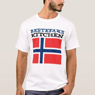 Bestefar's Kitchen Norwegian Grandfather T-Shirt
