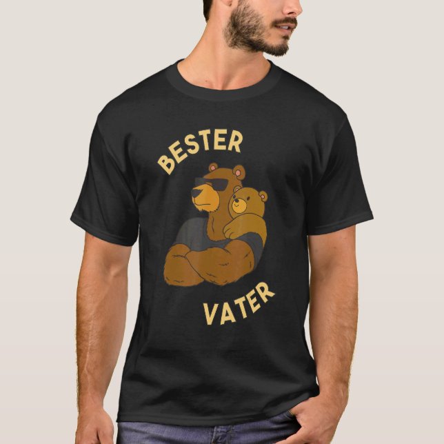 Bester Vater Papa Son Partner Look 1st Father's Da T-Shirt (Front)