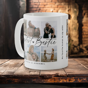 'Bestest Bestie' Friends Keepsake Photo Collage Coffee Mug