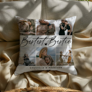 'Bestest Bestie' Friends Keepsake Photo Collage Cushion