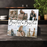 'Bestest Bestie' Friends Keepsake Photo Collage Pl Plaque<br><div class="desc">Let a friend know how much she means to you with this keepsake gift photo collage plaque. Design features 6 of your favourite pictures of you and your best friend,  script text that reads 'Bestest Bestie'. Perfect gift for your BFF at Christmas,  Birthdays or Just because... !</div>