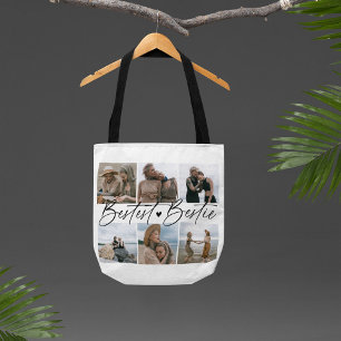 'Bestest Bestie' Friends Keepsake Photo Collage Tote Bag