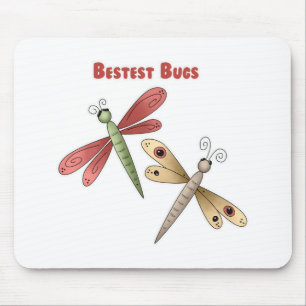 Bestest Bugs (dragonflies) Mouse Mat