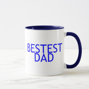 Bestest Dad Blue Mug