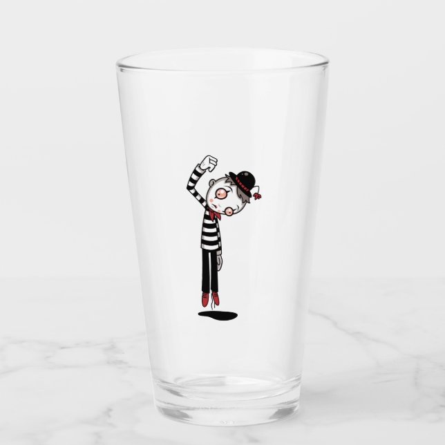 Bestest Mime Ever Glass (Front)
