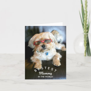Bestest Mummy Custom Doggie Mother's Day Card