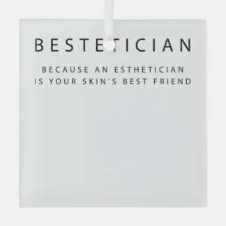 Bestetician Your Skin's Best Friend Skin Glass Tree Decoration