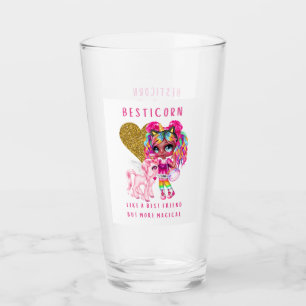Bestfriend Gift for Girls, Magical Unicorn Pink Glass