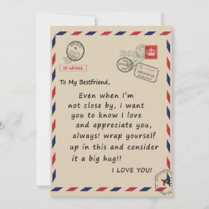 Bestfriend Gift To My Bestfriend I Love You Holiday Card