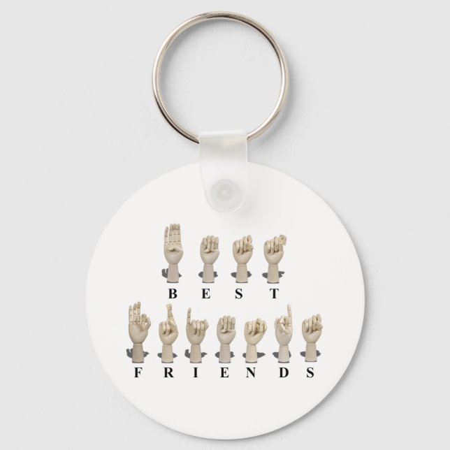 BestFriendsAmeslan062511 Key Ring (Front)