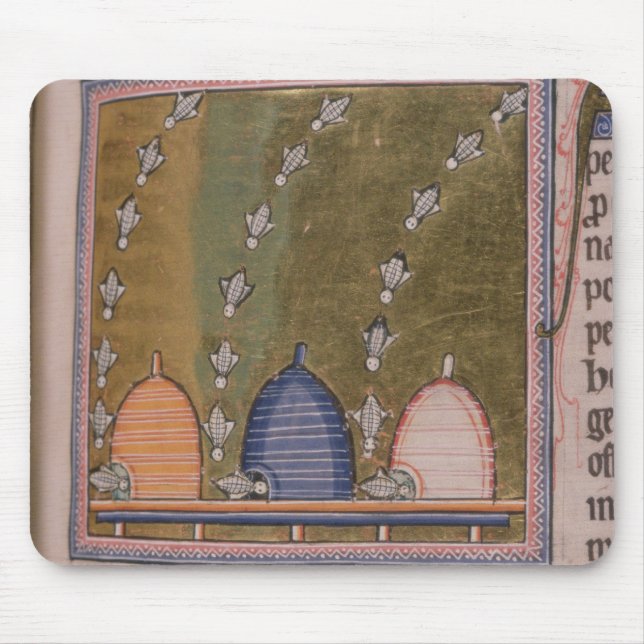 Bestiary Three curved lines Mouse Mat (Front)