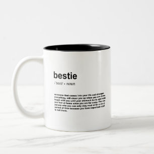Bestie Definition Two-Tone Coffee Mug