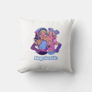 Bestie Forever Throw Pillow