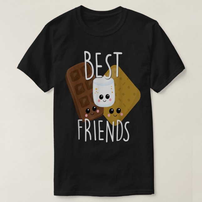 Bestie Gift Cute Food BFF Best Friend Smores Scout T-Shirt (Design Front)