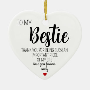 Bestie Gifts for Women Unique, Birthday Gift Ceramic Tree Decoration