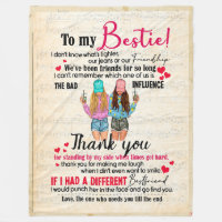 Bestie Gifts | Letter To My Bestie Thank You