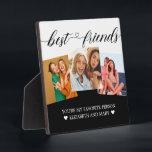 Bestie Gifts Personalised Photo Collage BFF Gifts Plaque<br><div class="desc">Bestie Gifts Personalised Photo Collage BFF Gifts</div>