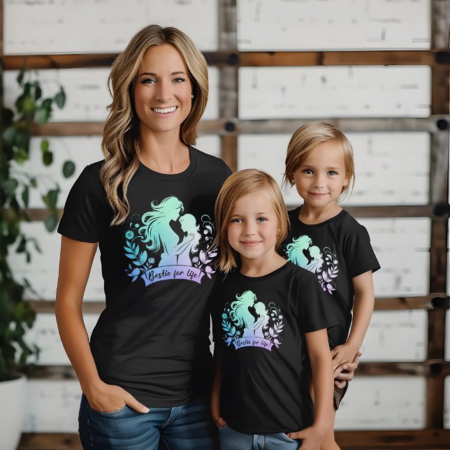 Bestie mum and me Bestie for Life Mother and Daugh T-Shirt (Creator Uploaded)