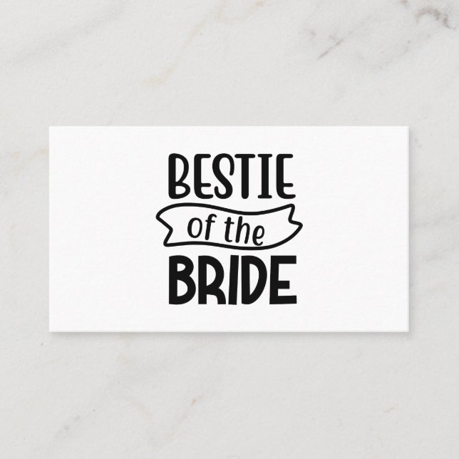 Bestie Of The Bride Business Card (Front)