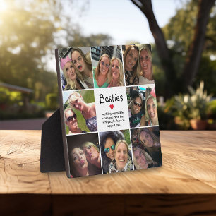 Bestie Photo Collage   Sweet Quote Plaque