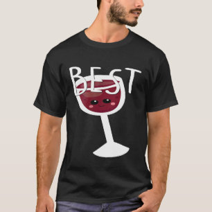 Bestie Shirt Cute Food BFF Best Friend Wine Glass 