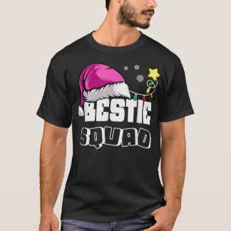 Bestie Squad Best BFF Friend Santa Claus Fun Chris T-Shirt