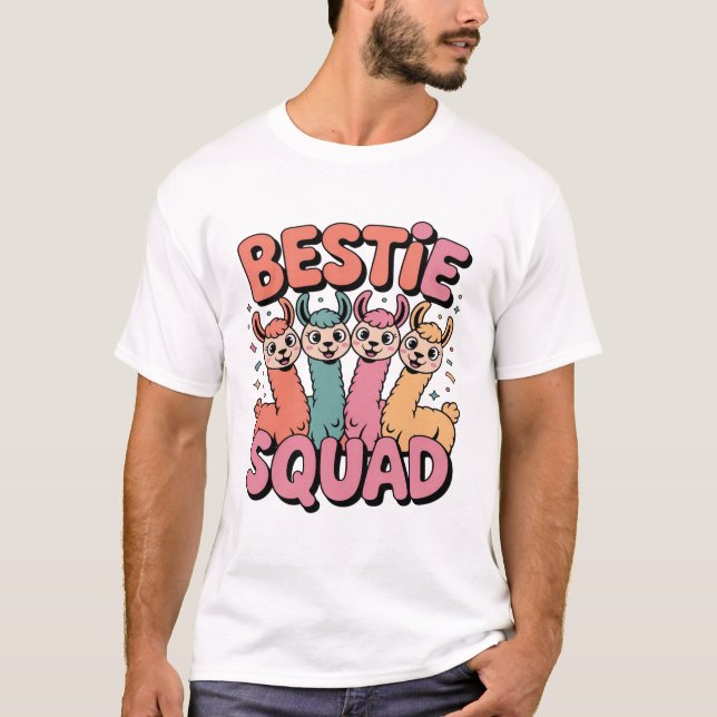 Bestie Squad Granddaughter Niece Funny Squad Lover T-Shirt (Front)