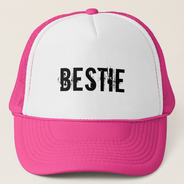 BESTIE TRUCKER HAT PINK (Front)