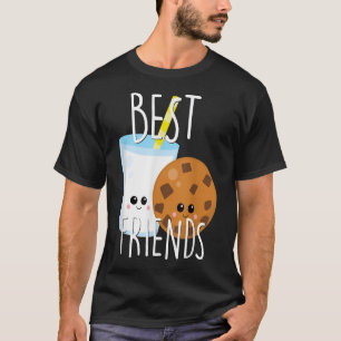 BestieCute Food BFF Best Friend Cookies and Milk K T-Shirt