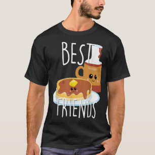 BestieCute Food BFF Best Friend Pancakes and Syrup T-Shirt